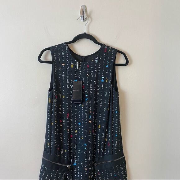 EMPORIO Armani-A Line Jacquard Speckle Printed Dress (Size:38US) - Picture 5 of 16